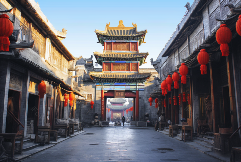古式建筑清晰的摄影图高清的图片平遥地标建筑市楼古城,高清,摄影图,摄影图片,图片大全,摄影图免费下载